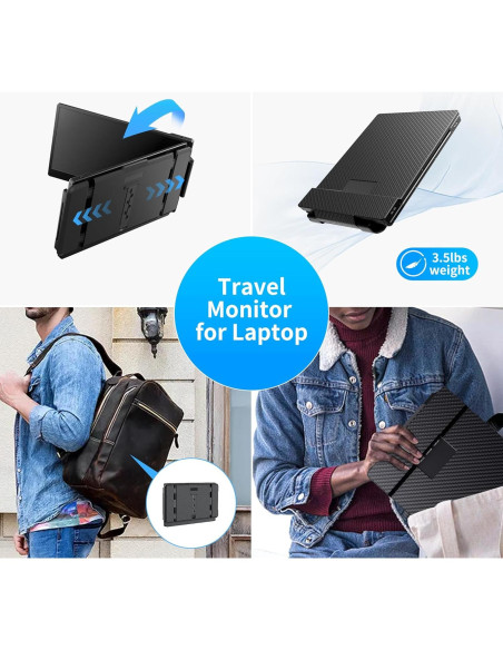 Extensor de Pantalla BOSII 14" FHD 1080P Portátil USB-C