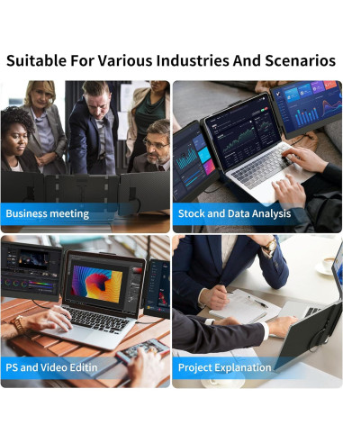 Extensor de Pantalla BOSII 14" FHD 1080P Portátil USB-C