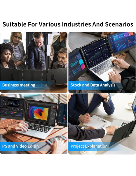 Extensor de Pantalla BOSII 14" FHD 1080P Portátil USB-C