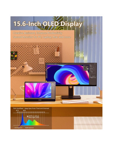 Monitor Portátil INNOCN 15.6" OLED 1080P USB C HDMI
