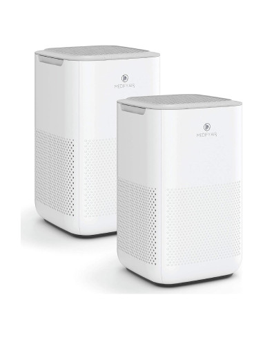 Purificador de Aire Medify MA-15 HEPA H13 54 m Blanco Pack 2