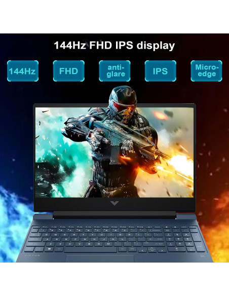 Laptop HP Victus 15.6" i5 RTX 3050 16GB 1TB FHD Azul