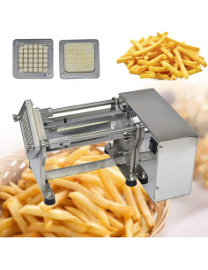 Cortadora de Papas Francesas Eléctrica BNDHKR 3 Cuchillas Acero Inoxidable 2