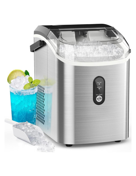 Máquina de Hielo Nugget Kndko 15.88 kg/día, Compacta y Silenciosa