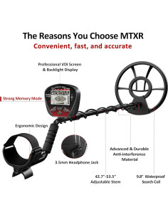 Detector de Metales DR.TEK Profesional IP68 10" (25,4 cm) 2