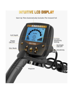 Detector de Metales Buytes Profesional 33 cm Impermeable 2