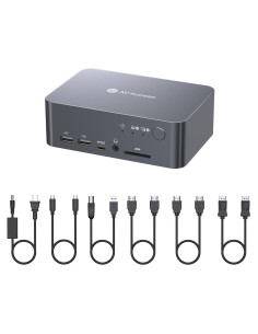 Estación de Acoplamiento KVM Doble Monitor AV Access iDock C10 4K