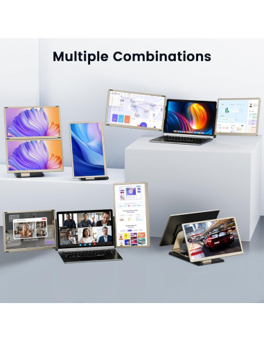 Extensor de Pantalla Triple FHD 15.6" Venraty para Laptop