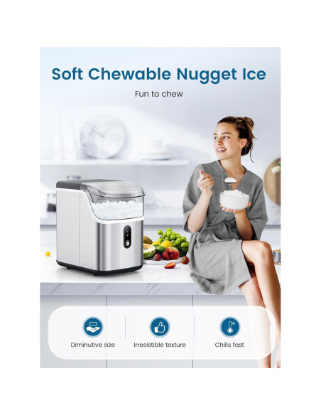 Máquina de Hielo Nugget COWSAR Z5815NB 15.42 kg/día