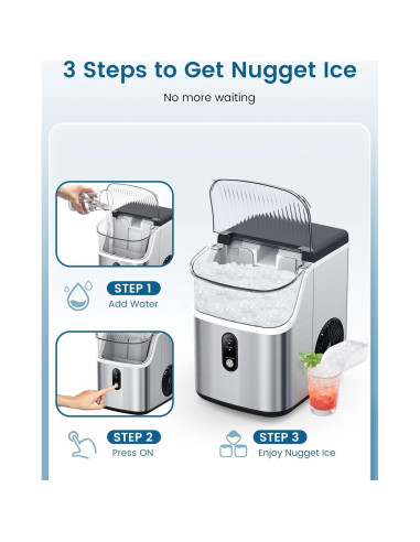 Máquina de Hielo Nugget COWSAR Z5815NB 15.42 kg/día