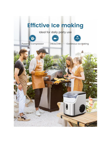 Máquina de Hielo Nugget COWSAR Z5815NB 15.42 kg/día