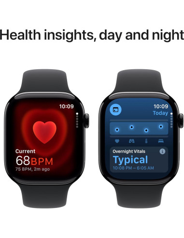 Apple Watch Series 10 GPS 46mm Aluminio Negro Correa M/L