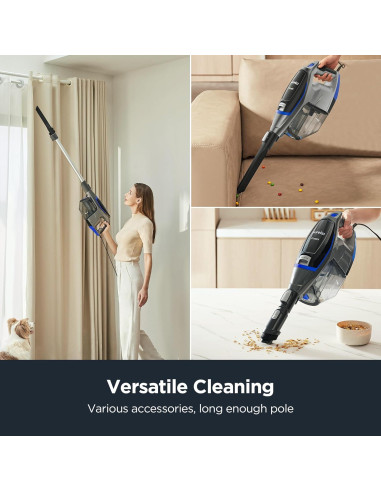 Aspiradora de varilla Eureka NES520BL para pelo de mascota