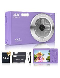 Cámara Digital SMARTKLIK 44MP FHD 4K Compacta Púrpura