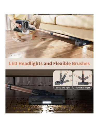 Aspiradora Inalámbrica NADALY A13 120W 1.5L Antienredos