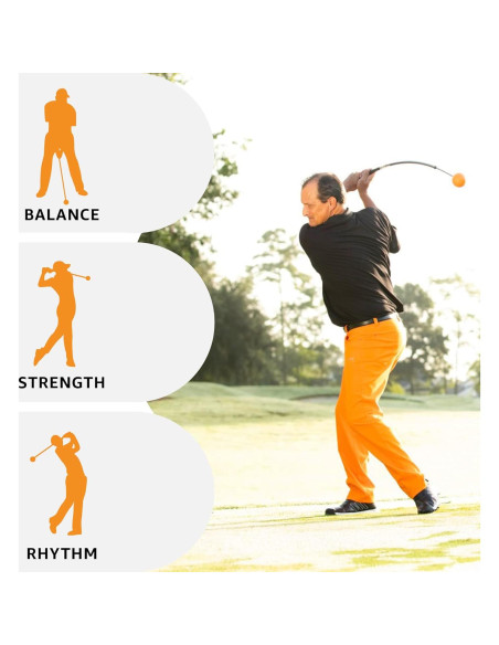 Entrenador de Swing de Golf Orange Whip Mediano 110 cm