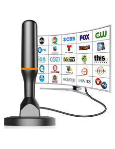 Antena Digital Interior DTB TECH 4K HDTV Recepción 360