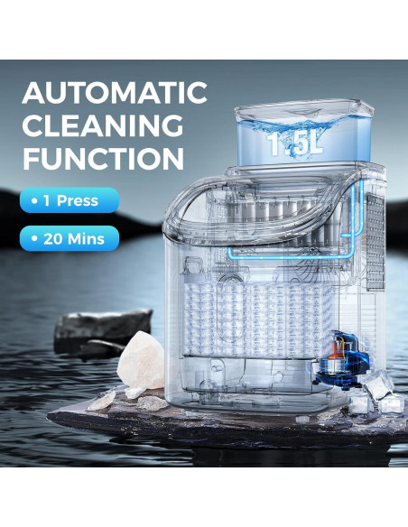 Máquina de Hielo COWSAR 30 kg/día Portátil Gris