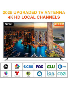 Antena Digital Interior DTB TECH 4K HDTV Recepción 360 2