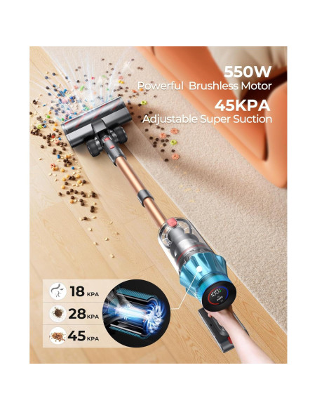 Aspiradora Inalámbrica Fieety V7 550W 60min 6 en 1