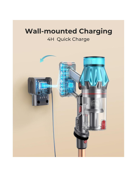 Aspiradora Inalámbrica Fieety V7 550W 60min 6 en 1