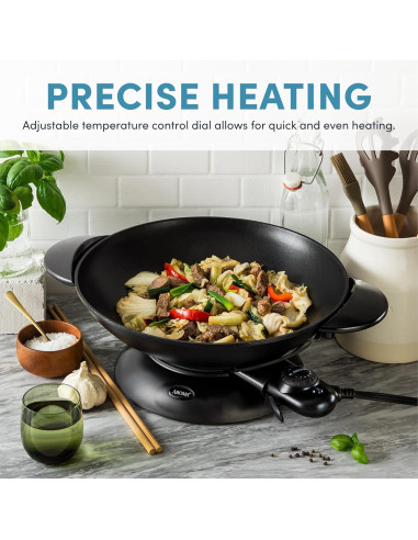 Wok Eléctrico Aroma Housewares AEW-307 5 Qt Antiadherente