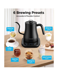 Hervidor Eléctrico KOIOS Cuello de Ganso 0.8L Control T 2