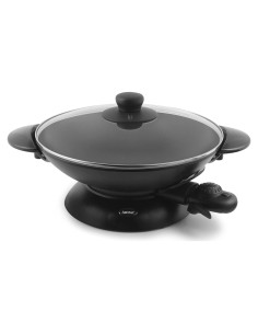 Wok Eléctrico Aroma AEW-306 5L Antiadherente con Tapa