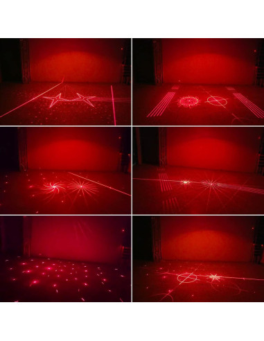 Luz Láser de Fiesta KisMee DQ-R60 RGBP Control Remoto