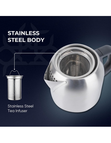 Hervidor Eléctrico Ethniq TeaVibe 1.7L con Infusor