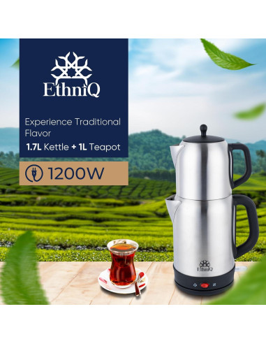 Hervidor Eléctrico Ethniq TeaVibe 1.7L con Infusor