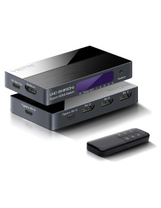 Conmutador HDMI 8K 5x1 FERRISA con USB-C y control remoto