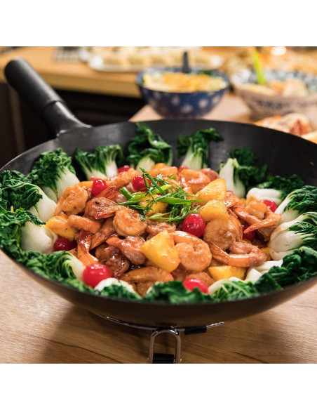 Wok de Inducción Nuwave 14" Acero Carbono Antiadherente