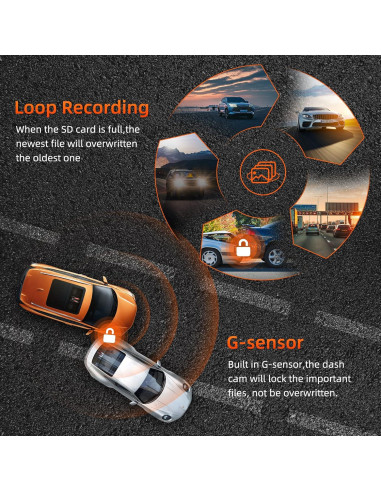 Cámara Dash SPADE 4K Delantera y Trasera WiFi GPS 64GB