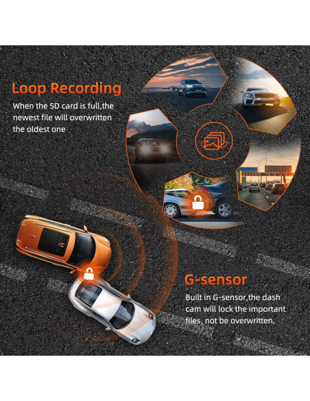 Cámara Dash SPADE 4K Delantera y Trasera WiFi GPS 64GB