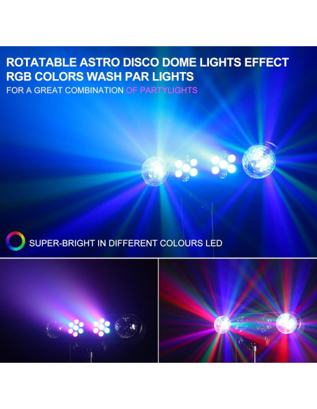 Conjunto de Luces de DJ Telbum TL-E317 con Soporte y LED