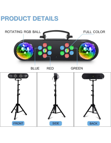 Conjunto de Luces de DJ Telbum TL-E317 con Soporte y LED