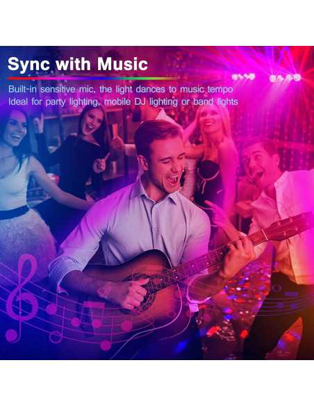 Conjunto de Luces de DJ Telbum TL-E317 con Soporte y LED