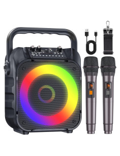 Máquina de Karaoke VERKB K9-M Portátil con 2 Micrófonos