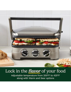 Cuisinart Griddler 5-en-1 Acero Inoxidable 1500W 2