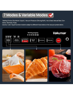 Máquina de Sellado al Vacío Vakumar VH5186 90Kpa Automática 2