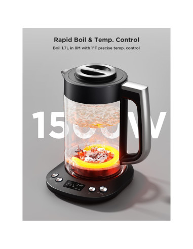 Hervidor Eléctrico GoveeLife H717A 1.7L con Infusor