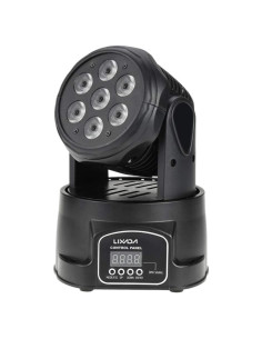 Luz Móvil Lixada 7x10W RGBW DMX-512 100W para DJ