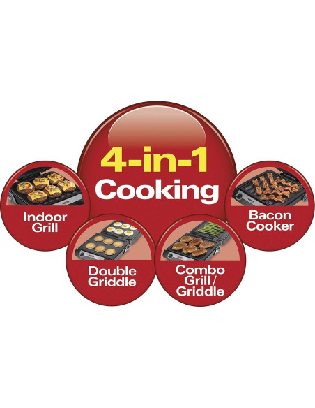 Parrilla 4-en-1 Hamilton Beach 25601 Antiadherente 1400W