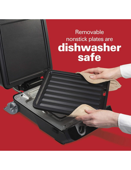 Parrilla 4-en-1 Hamilton Beach 25601 Antiadherente 1400W