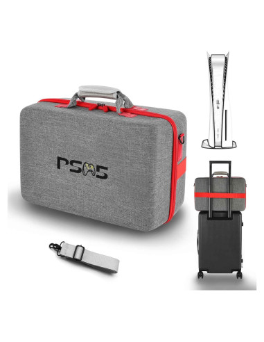 Funda Dura ASNOMY para PS5, Organizador de Viaje 43x27cm