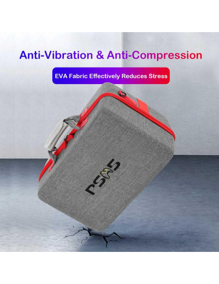 Funda Dura ASNOMY para PS5, Organizador de Viaje 43x27cm