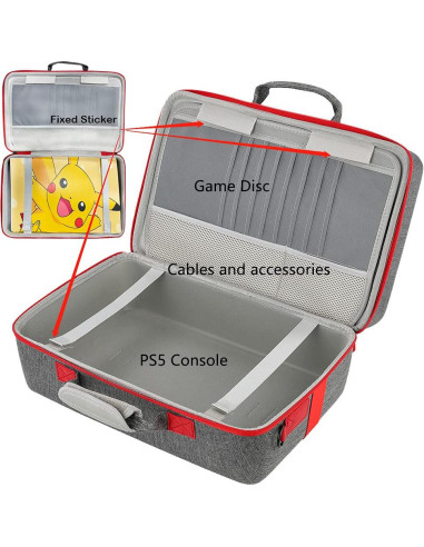 Funda Dura ASNOMY para PS5, Organizador de Viaje 43x27cm