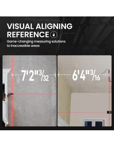 Medidor de Distancia Láser MiLESEEY D9 Pro 100m Pantalla Táctil