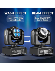 Luz LED Cabeza Móvil XFALIGHTS 100W Doble Lado RGBW 2